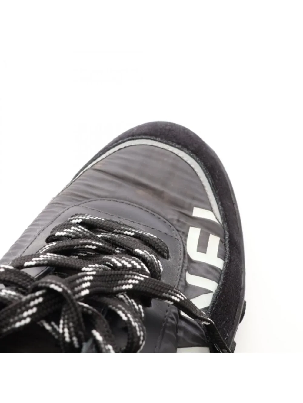 Chanel Sneakers CC Logo Nylon Suede